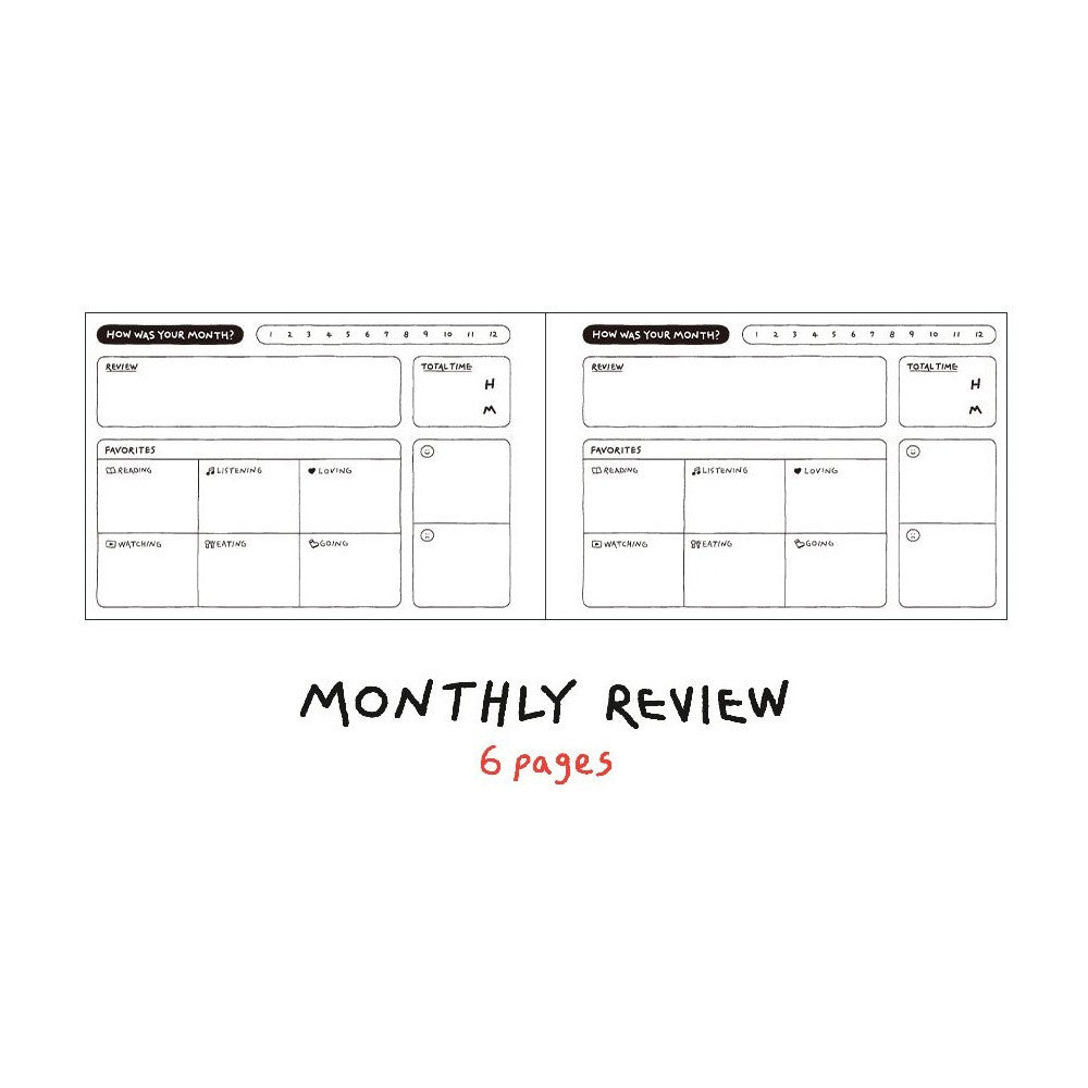 Iconic Doodle 6 Months Study Planner