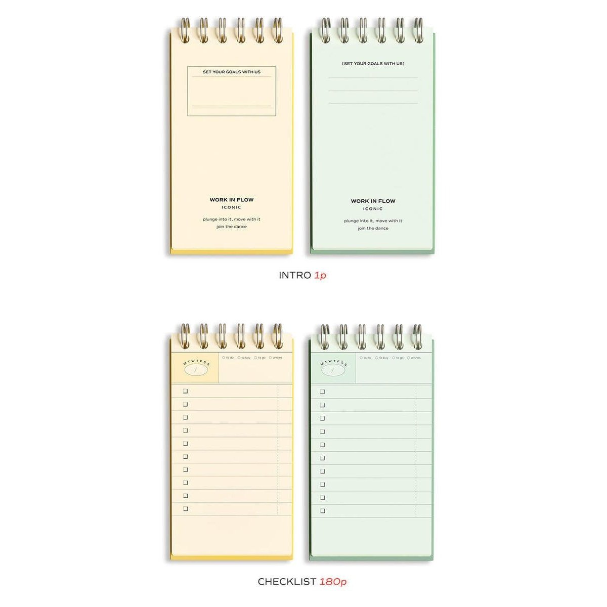 Iconic Flow Checklist – 6-Month Pocket Size Planner