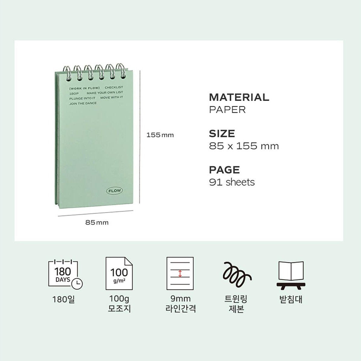 Iconic Flow Checklist – 6-Month Pocket Size Planner