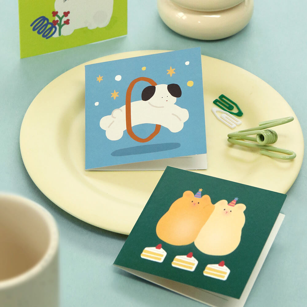 Iconic Happy Mini Card Set – 24 Assorted Blank Cards