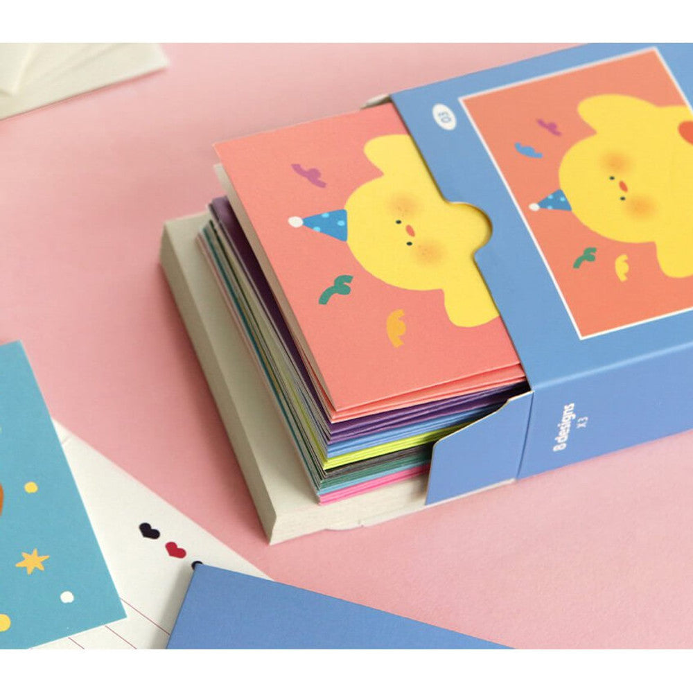 Iconic Happy Mini Card Set – 24 Assorted Blank Cards