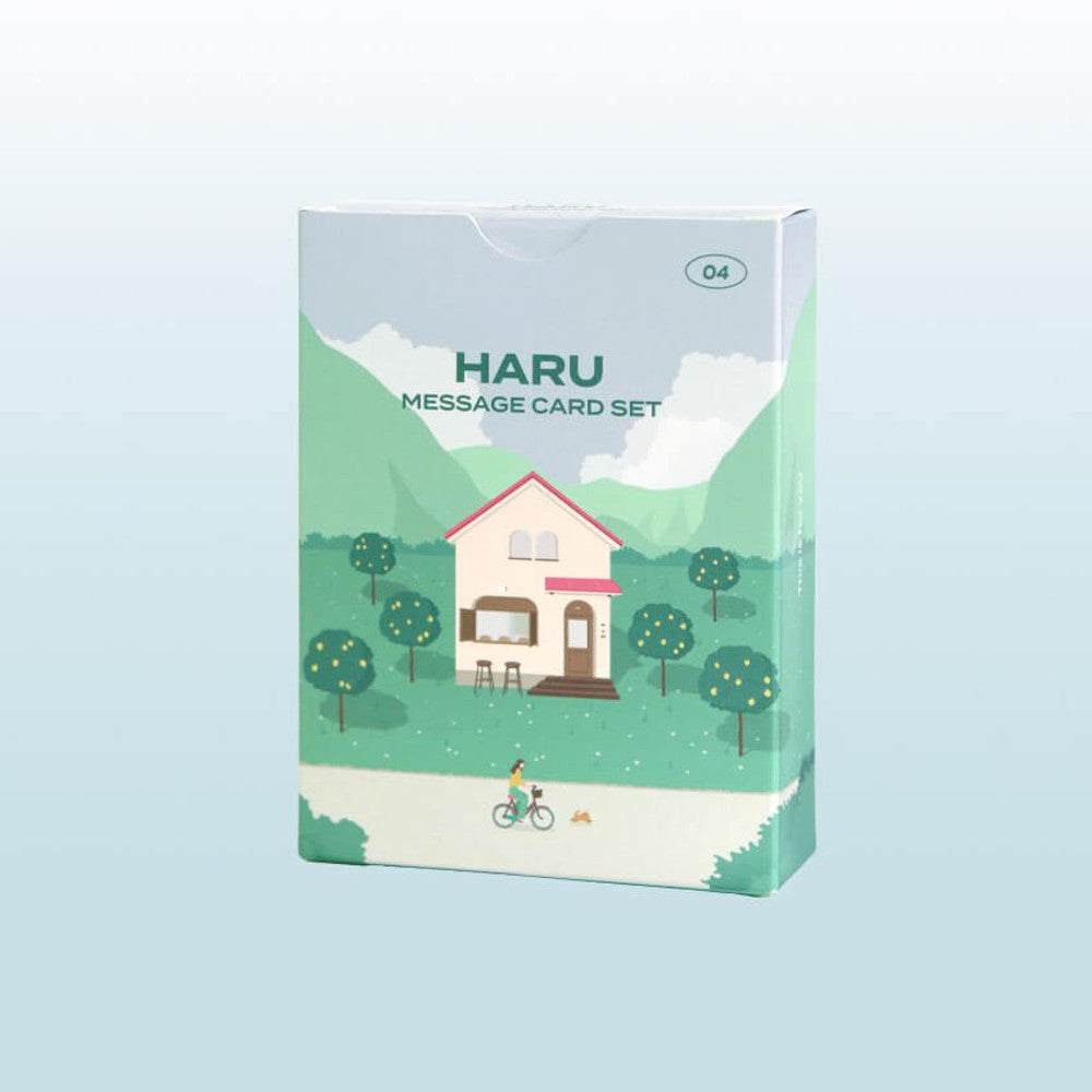 Iconic Haru Message Card Set – 24 Elegant Message Cards