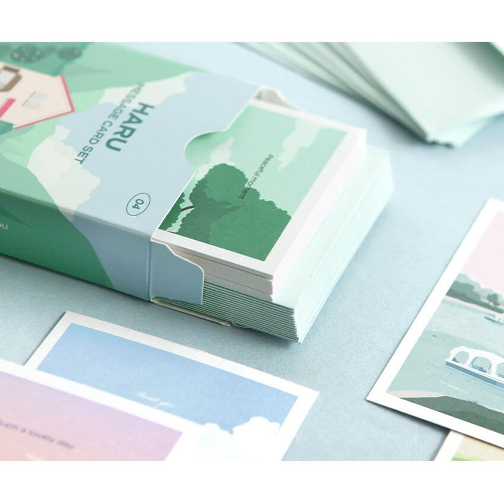 Iconic Haru Message Card Set – 24 Elegant Message Cards
