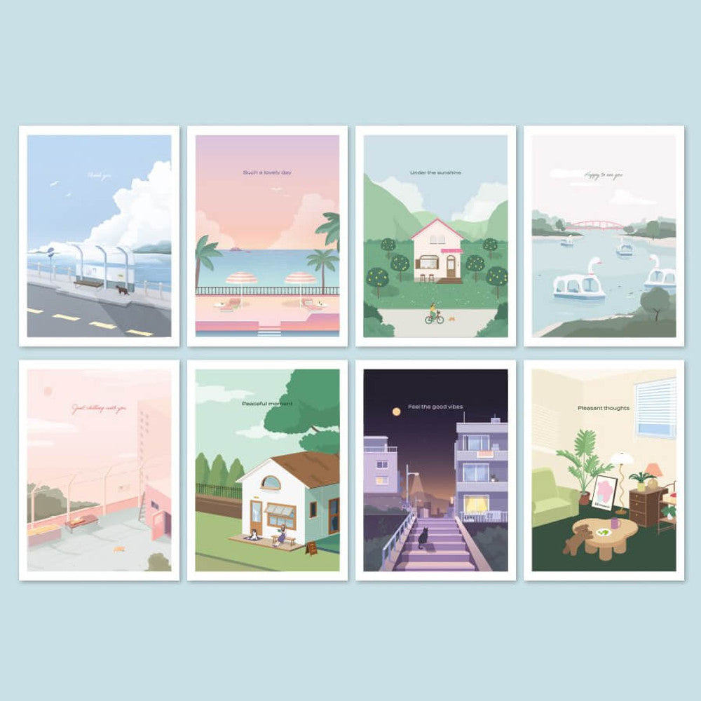 Iconic Haru Message Card Set – 24 Elegant Message Cards