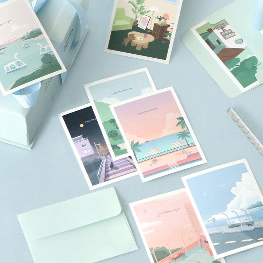 Iconic Haru Message Card Set – 24 Elegant Message Cards