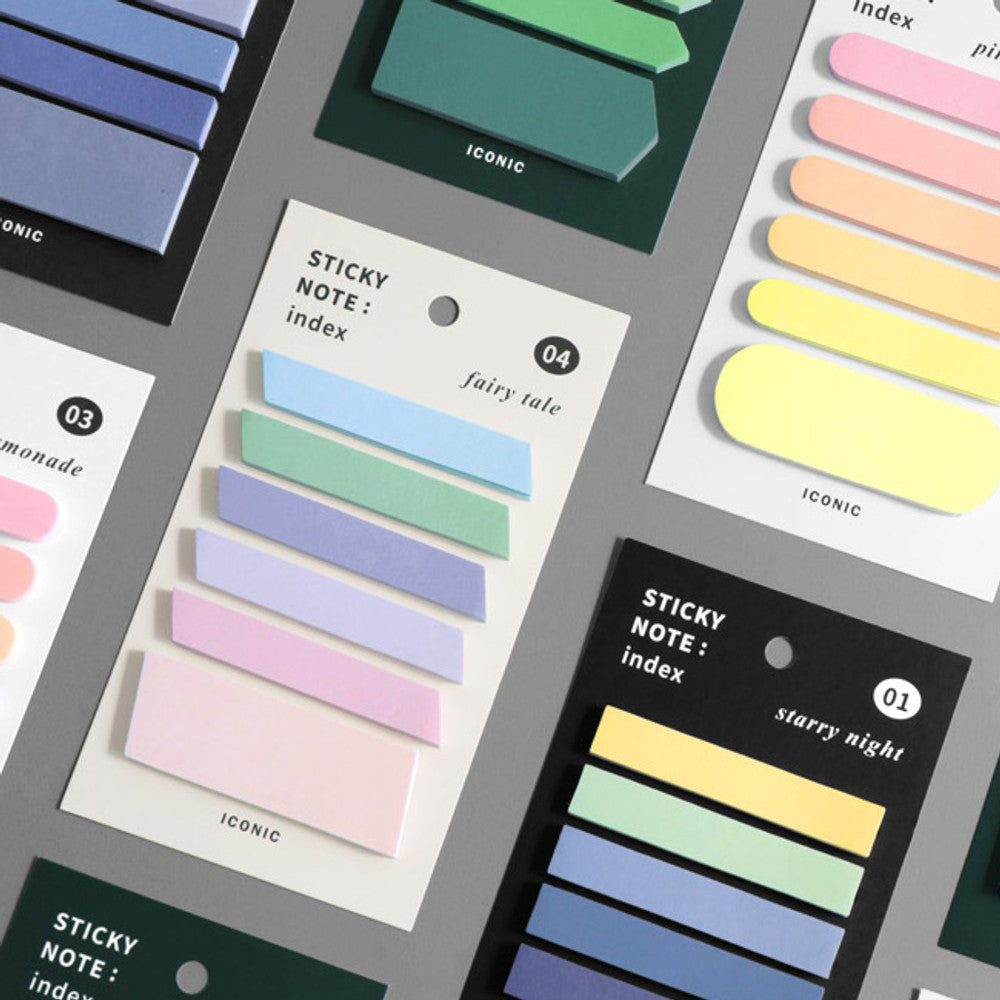 Iconic Index Sticky Note Set