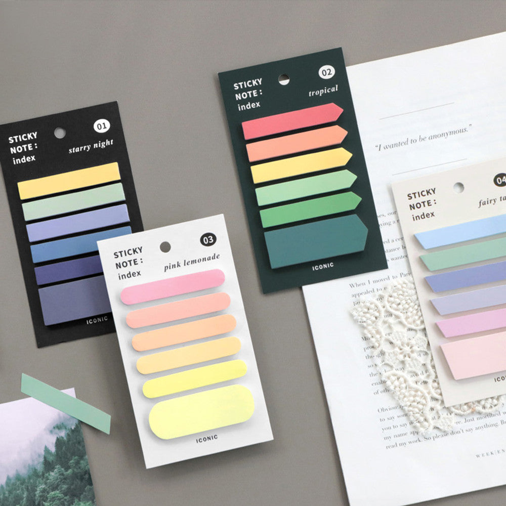 Iconic Index Sticky Note Set