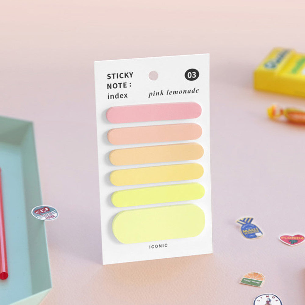 Iconic Index Sticky Note Set