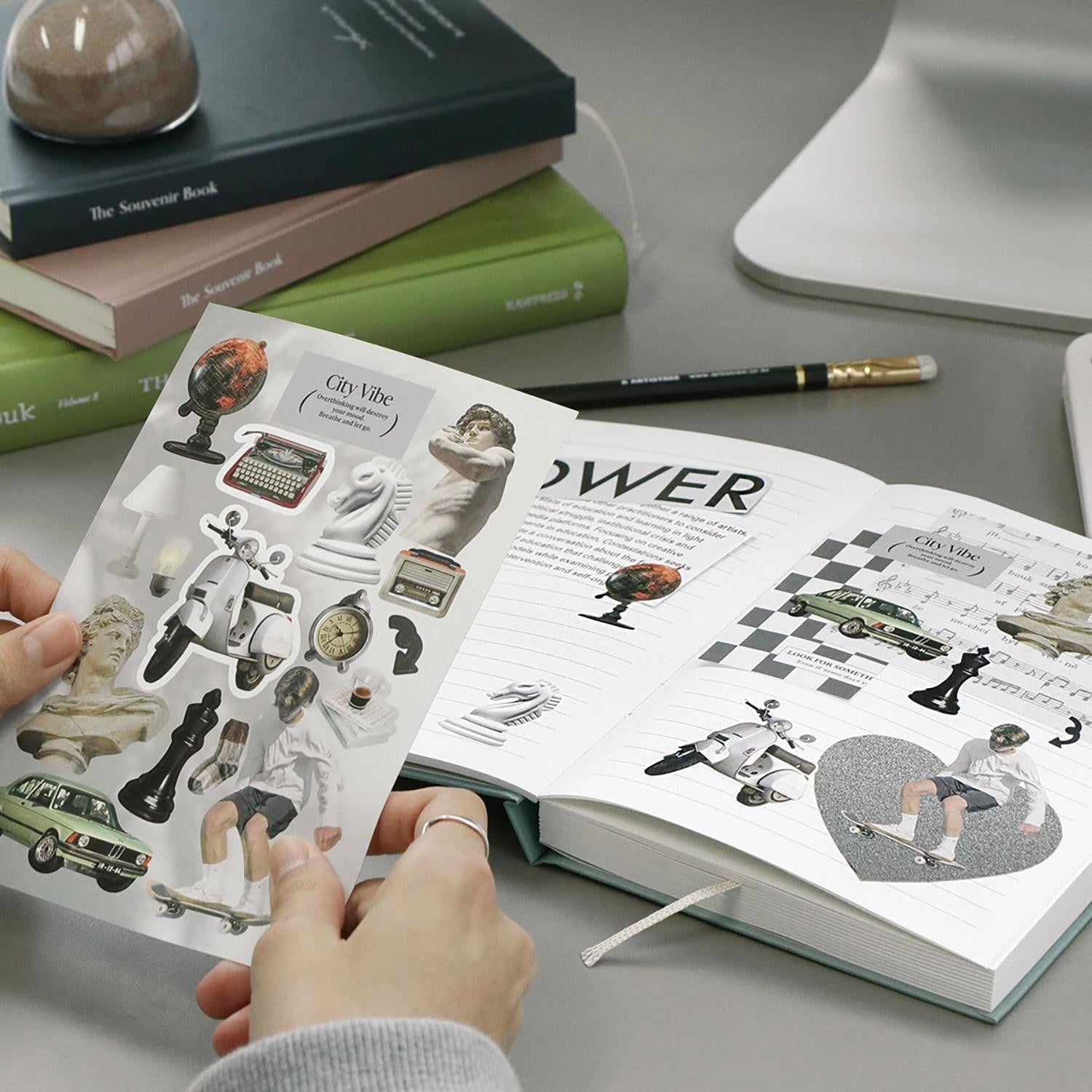 Iconic Just Object Removable Sticker Pack - (6 Sheets)