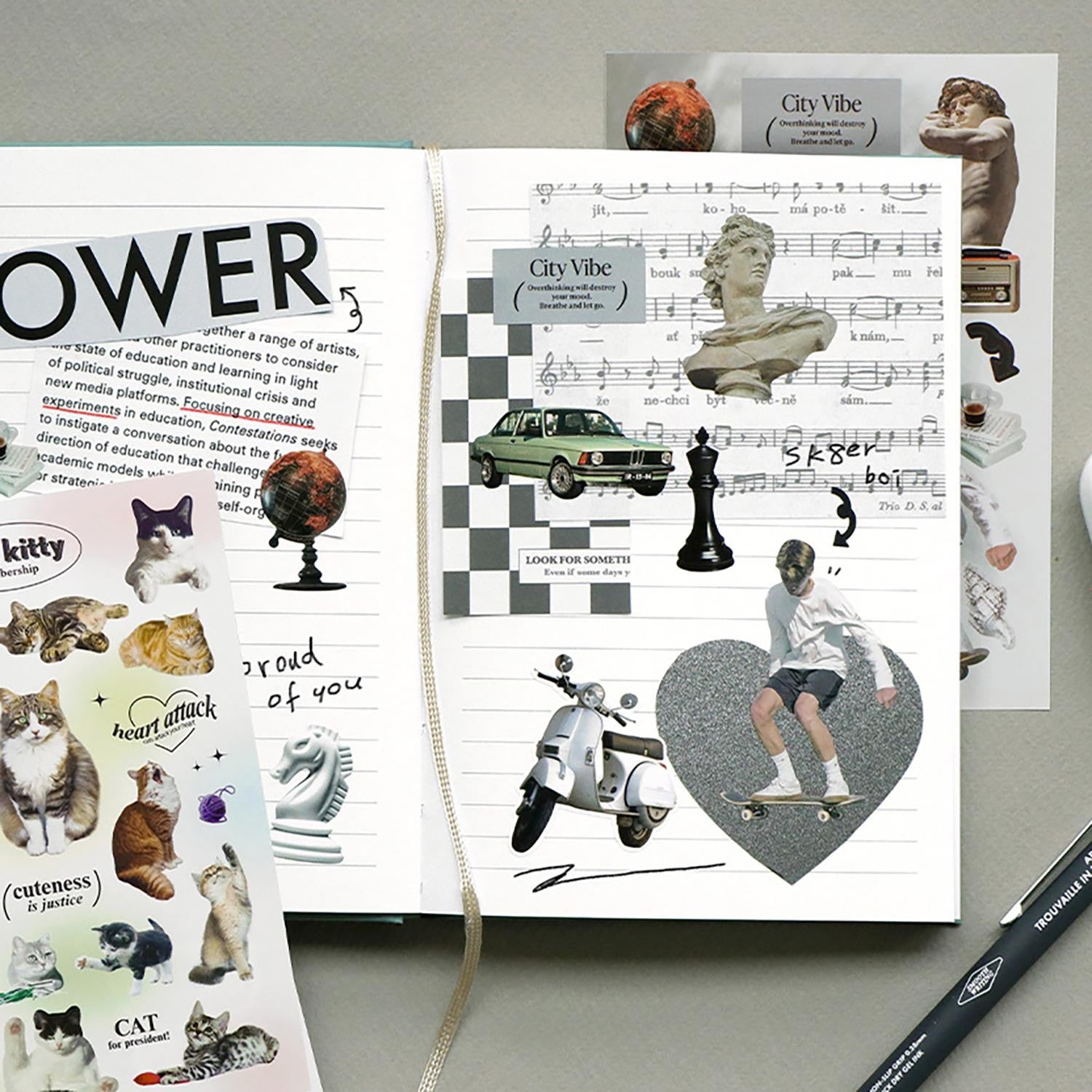 Iconic Just Object Removable Sticker Pack - (6 Sheets)