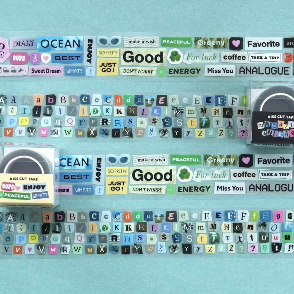 Iconic Vintage Magazine Collage Kiss-Cut Tape