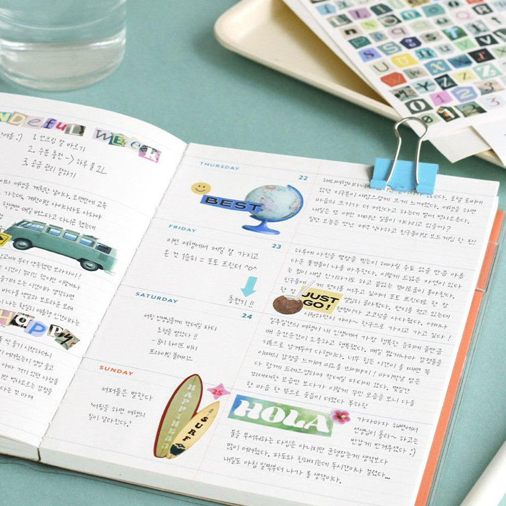 Iconic Magazine Collage Removable Sticker Set - (6 Sheets)