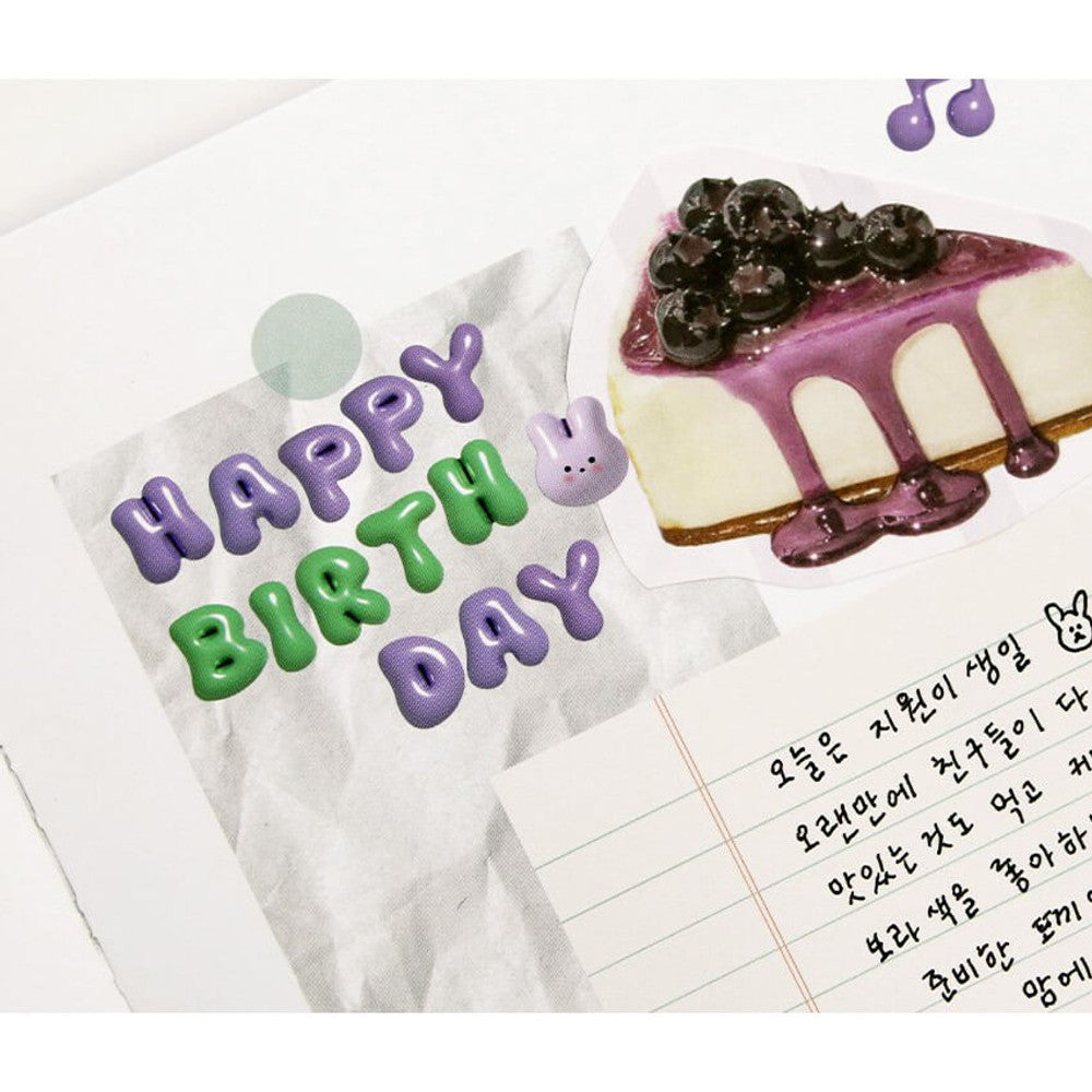 Iconic Puffer Alphabet Sticker Pack - (6 Sheets Pack)