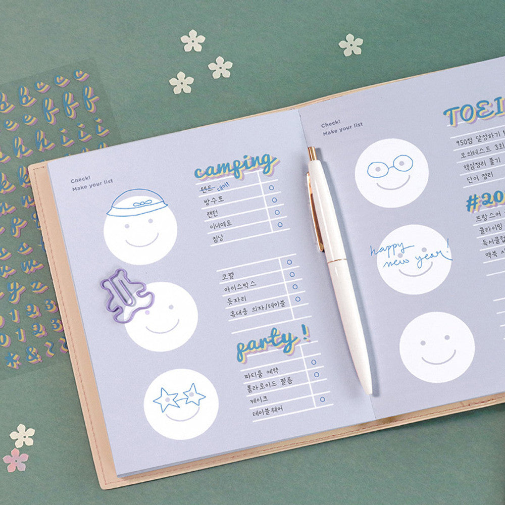 Iconic Rolling Alphabet Sticker Pack - (10 Sheets)