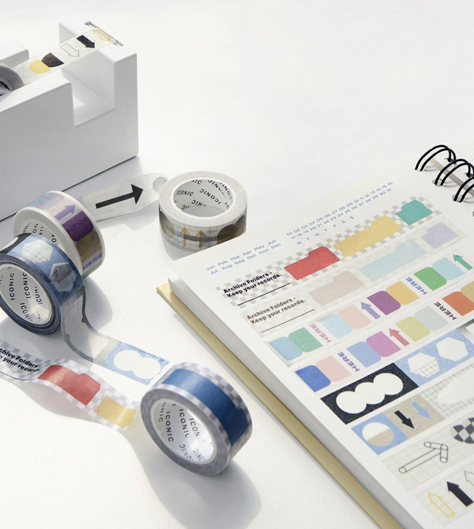 Iconic Playful Shape Paper Masking Tape