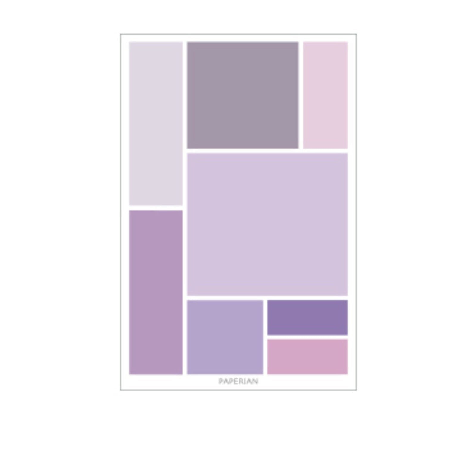 Paperian Colour Palette Stickers - Square