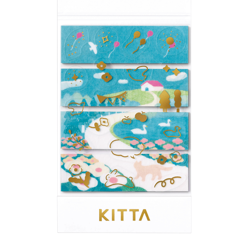KING JIM KITTA Collage Design Stickers