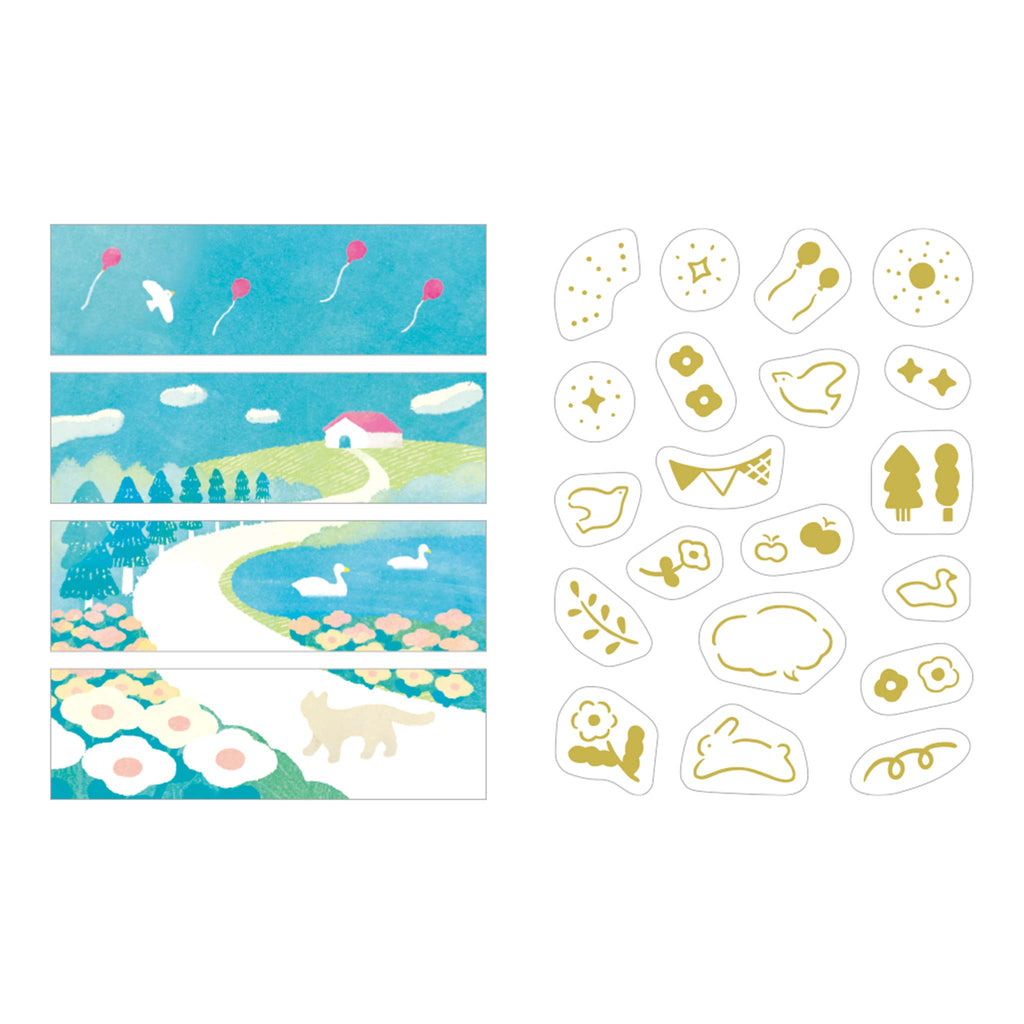 KING JIM KITTA Collage Design Stickers