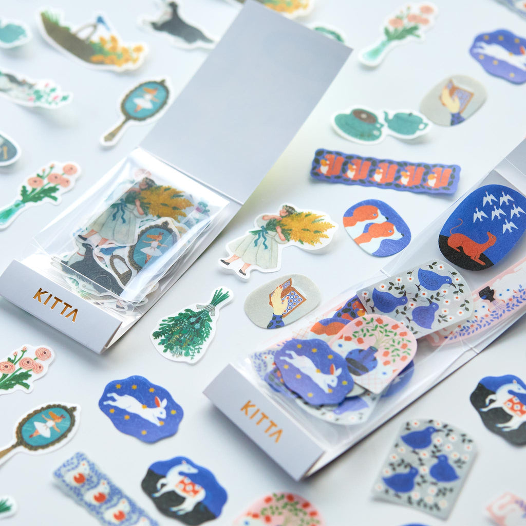 KING JIM KITTA Flake Stickers