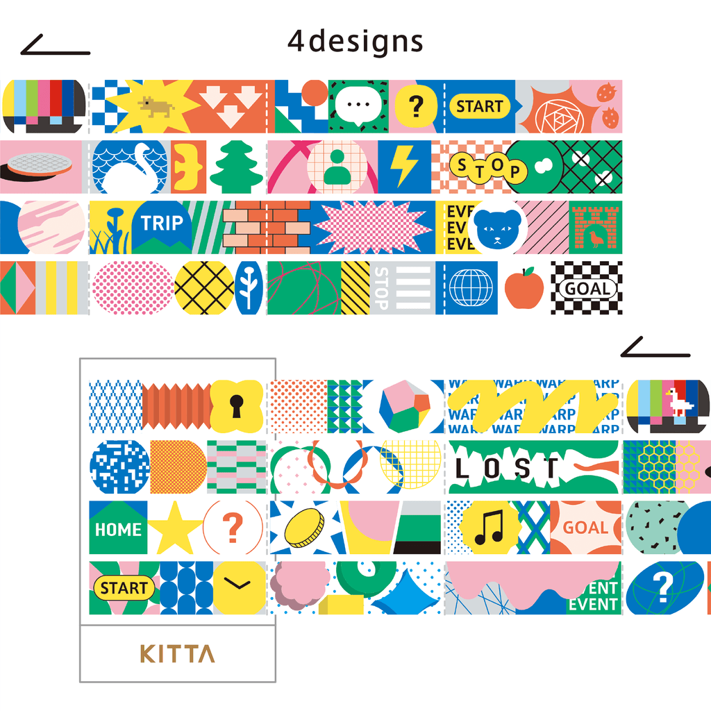 KING JIM KITTA Jabara Folding Masking Tape