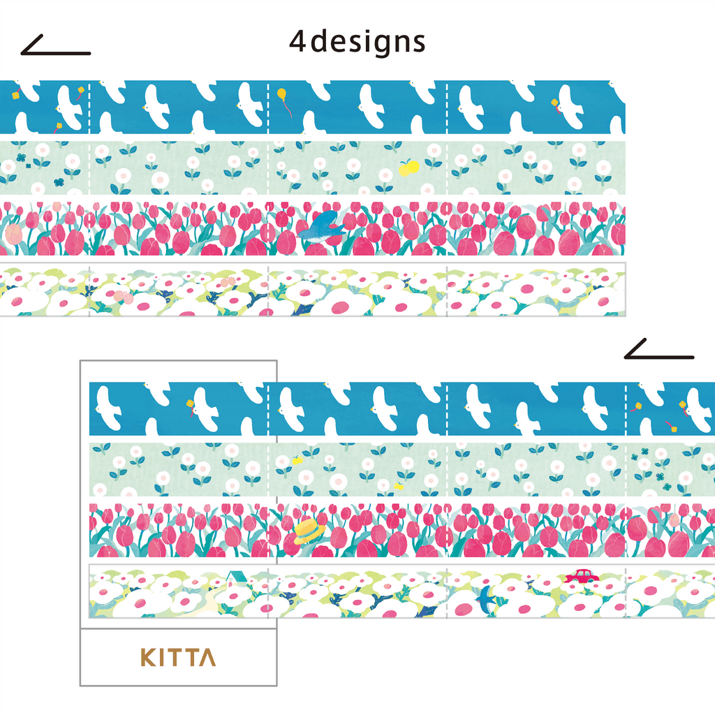 KING JIM KITTA Jabara Folding Masking Tape