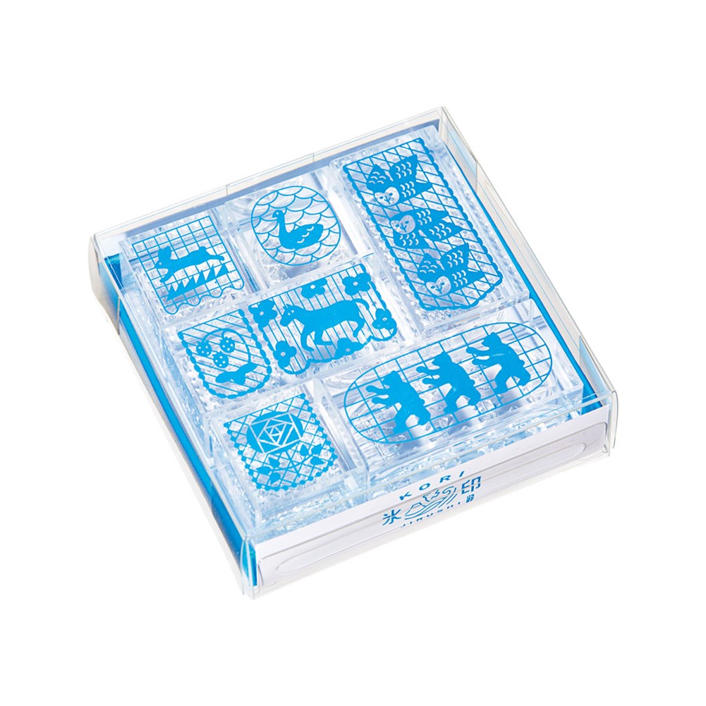 KING JIM Kori Jirushi Clear Stamps Set - (Pack of 6)