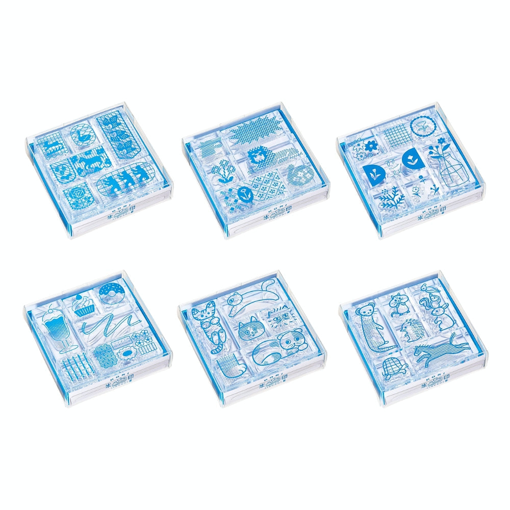 KING JIM Kori Jirushi Clear Stamps Set - (Pack of 6)