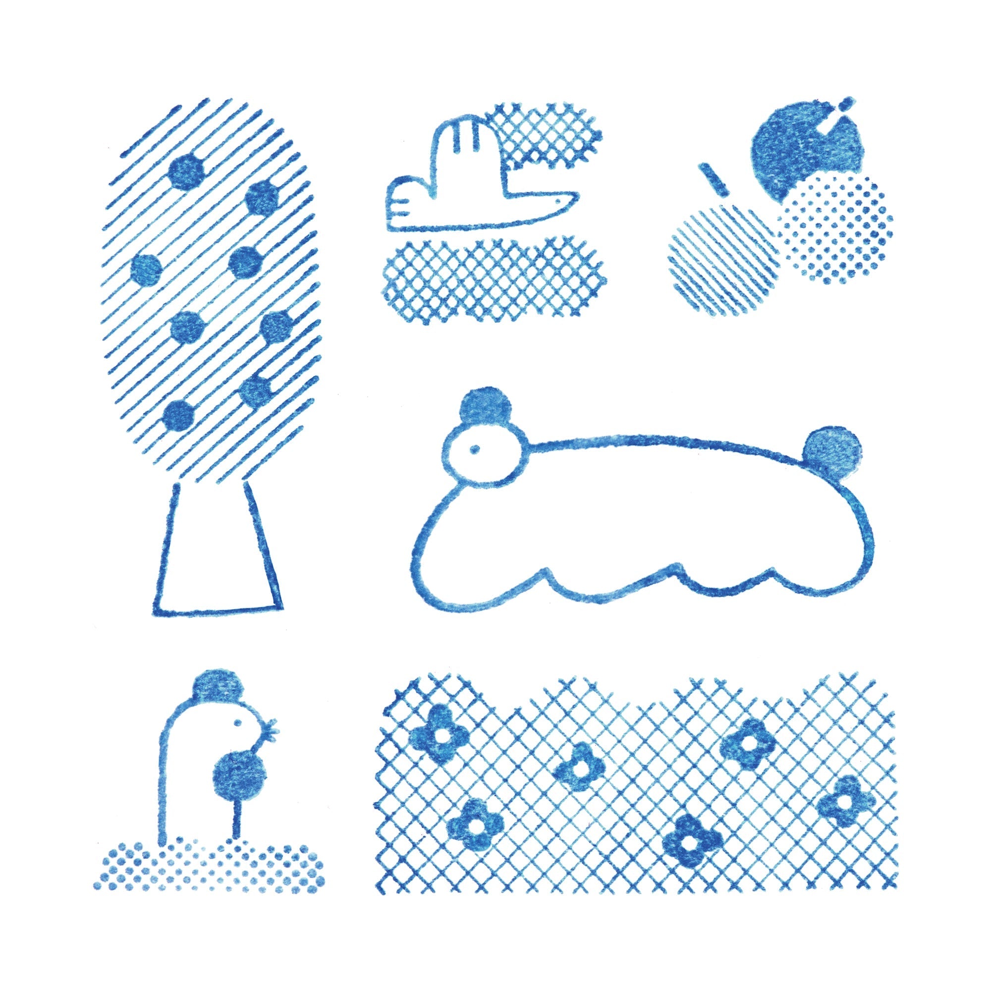 KING JIM Kori Jirushi Clear Stamp – Vol. 2 (Pack of 6)