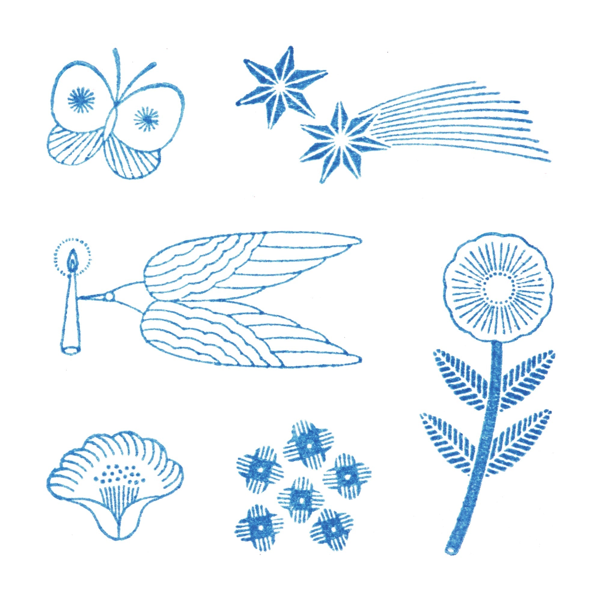 KING JIM Kori Jirushi Clear Stamp – Vol. 2 (Pack of 6)