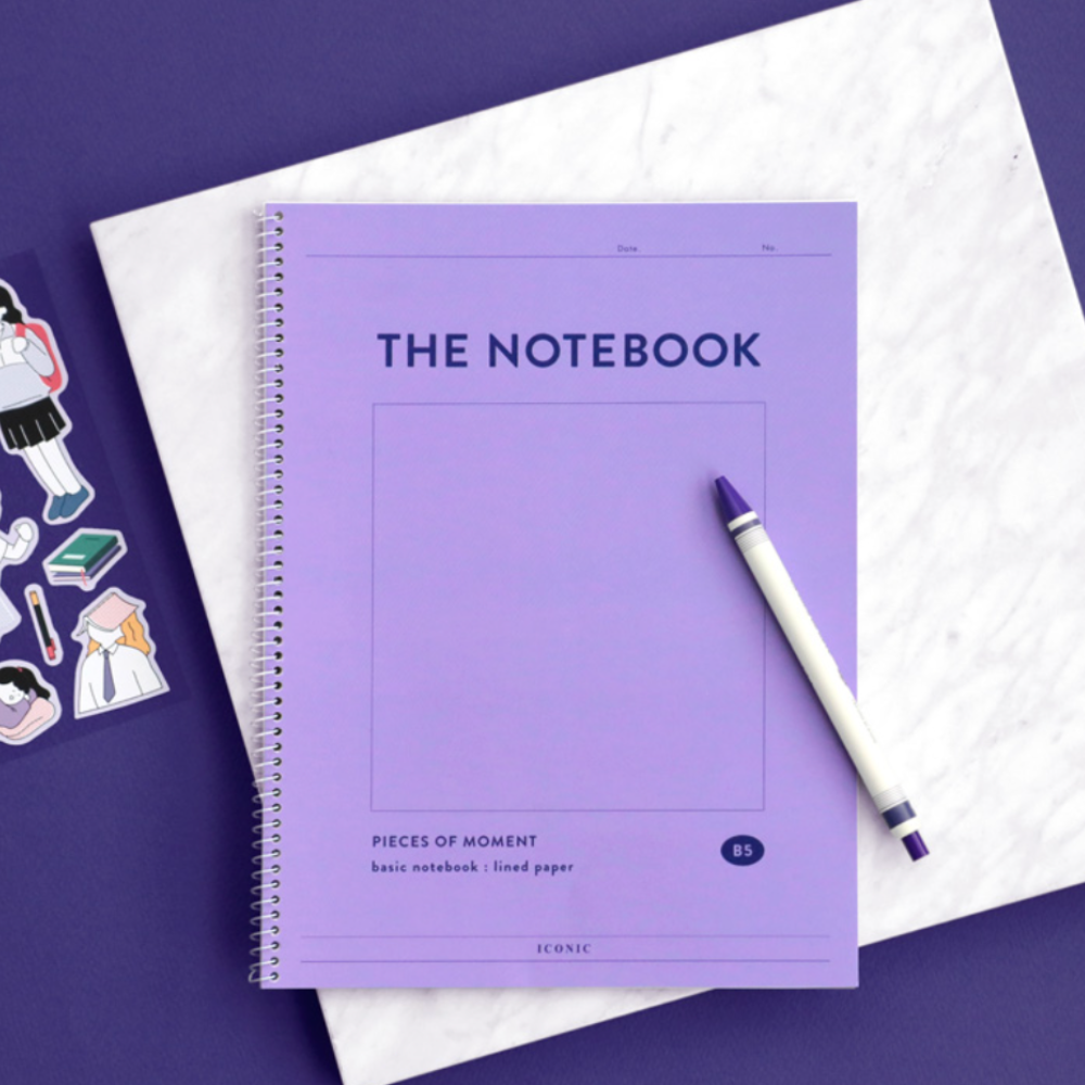 Iconic Basic Lined Notebook Semi-B5 – 26 Sheets