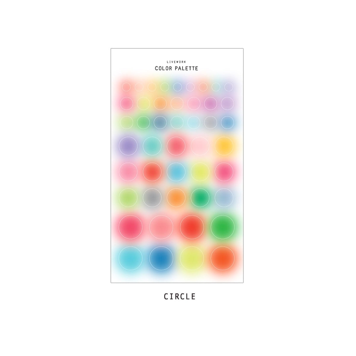 Livework Colour Palette Blur Sticker Set