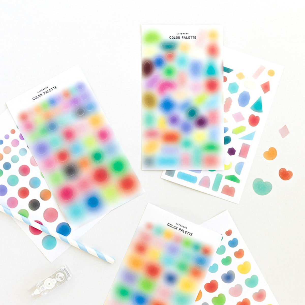 Livework Colour Palette Blur Sticker Set