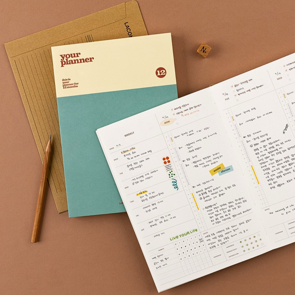 Livework LIFE & PIECES 12 Month Undated Planner