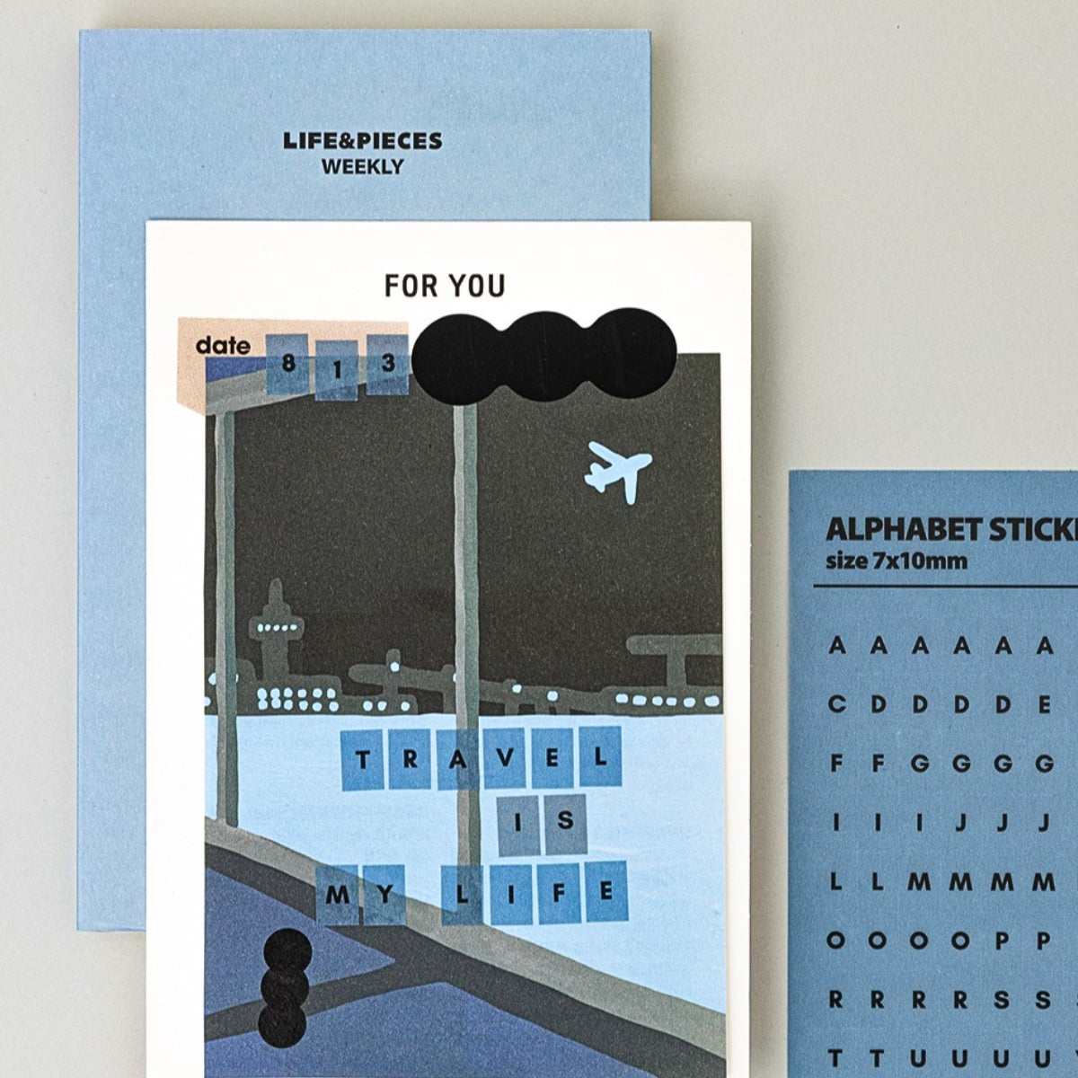 Livework LIFE & PIECES Alphabet Sticker Set