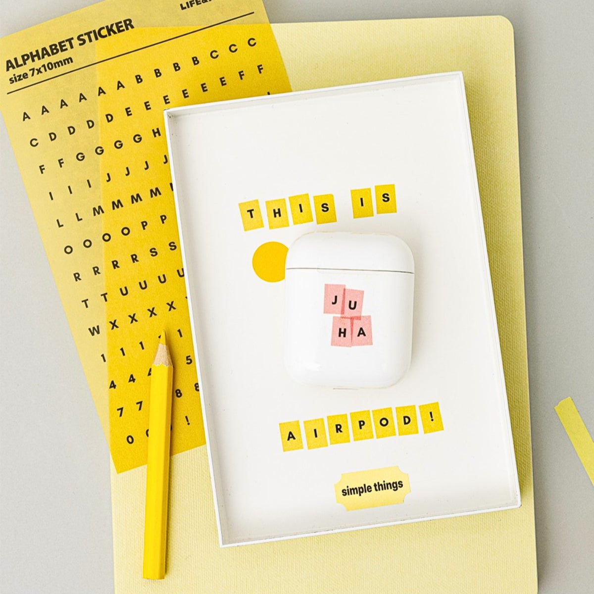 Livework LIFE & PIECES Alphabet Sticker Set