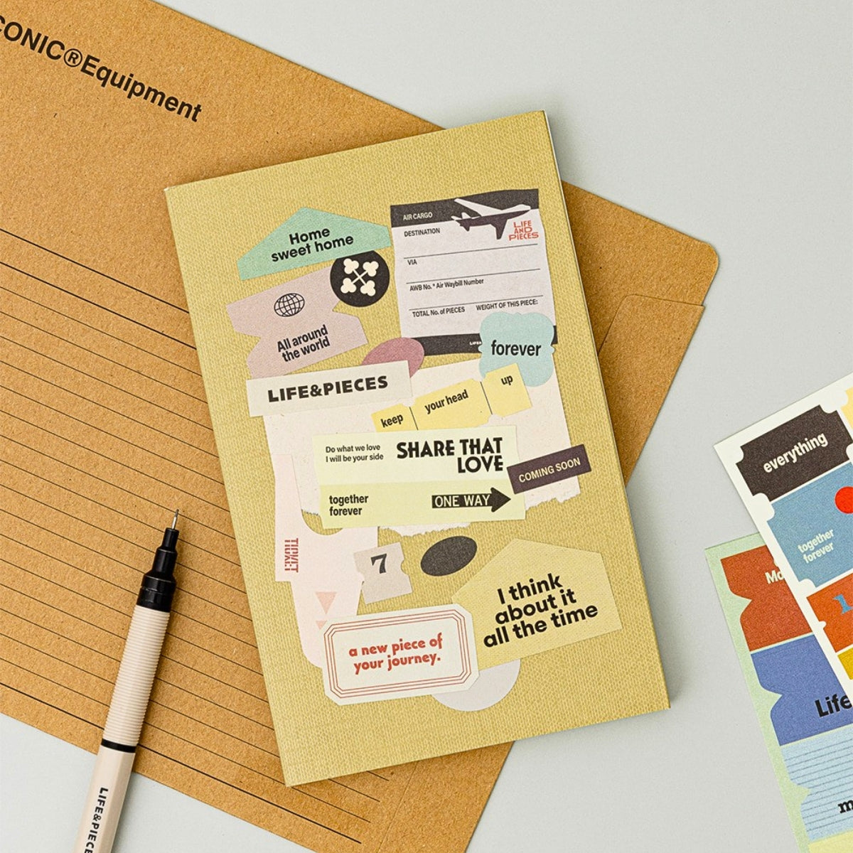 Livework LIFE & PIECES Vintage Label Sticker Set