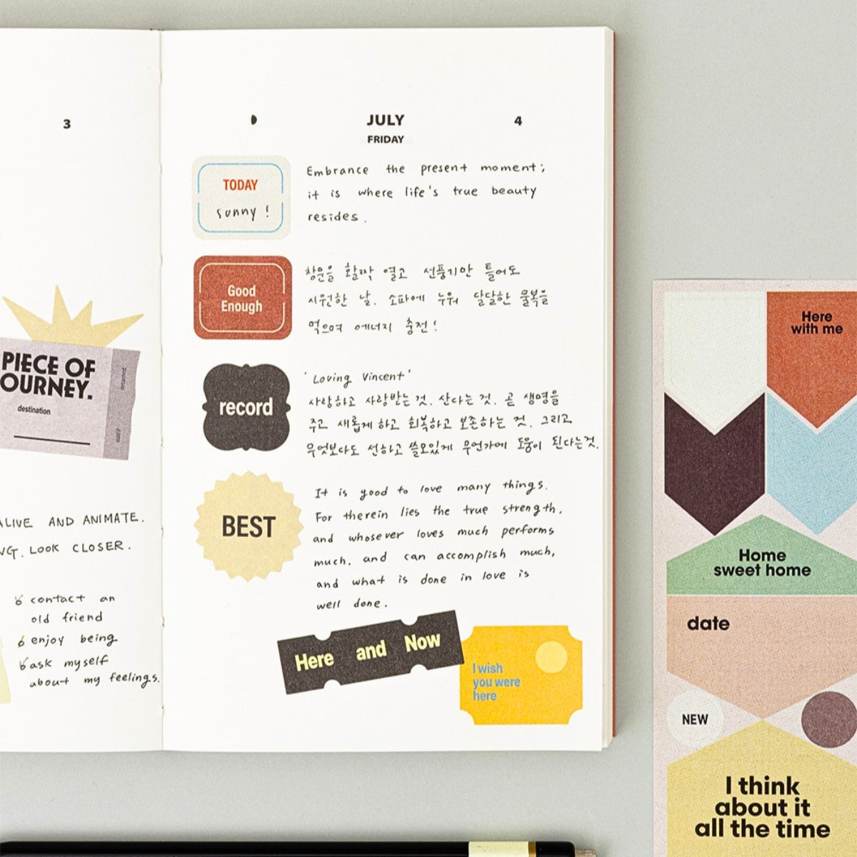 Livework LIFE & PIECES Vintage Label Sticker Set