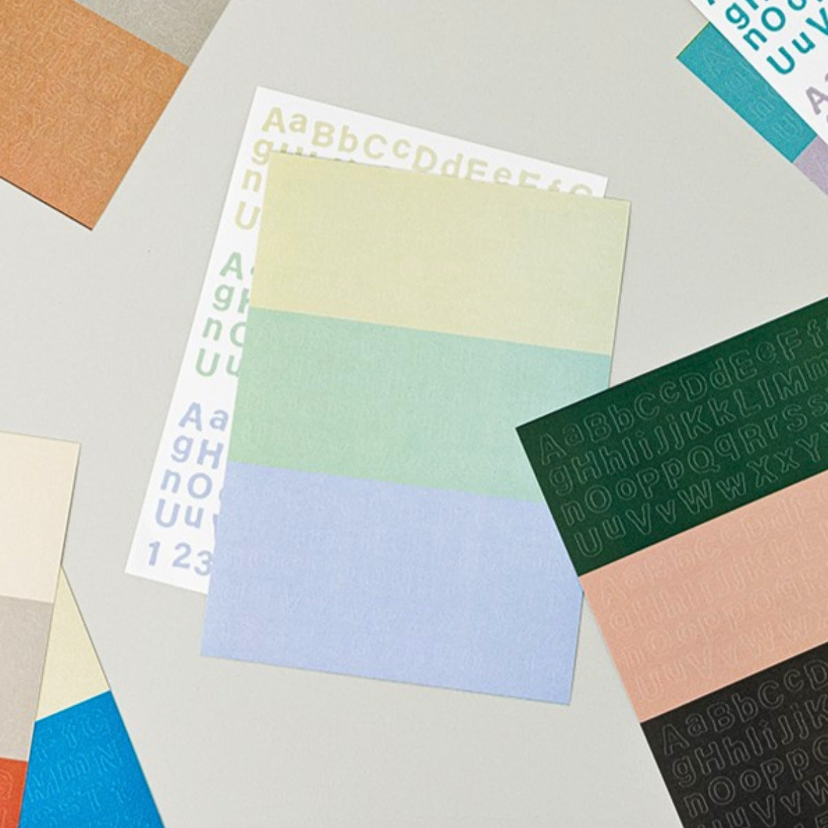 Livework LIFE & PIECES Vintage Typo Sticker Set