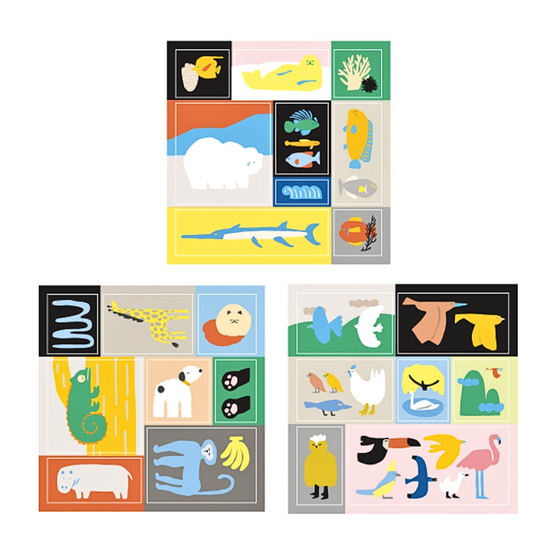 Livework Little Things Square Paper Stickers – Little Animals