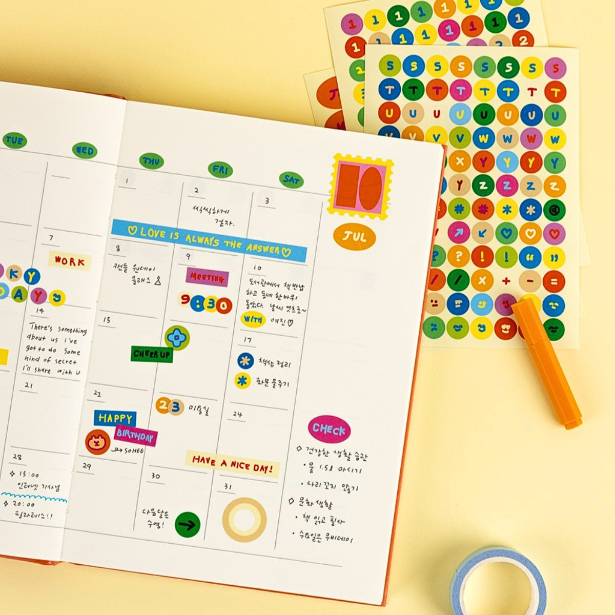 Livework Little Things Handwritten Text Sticker Pack