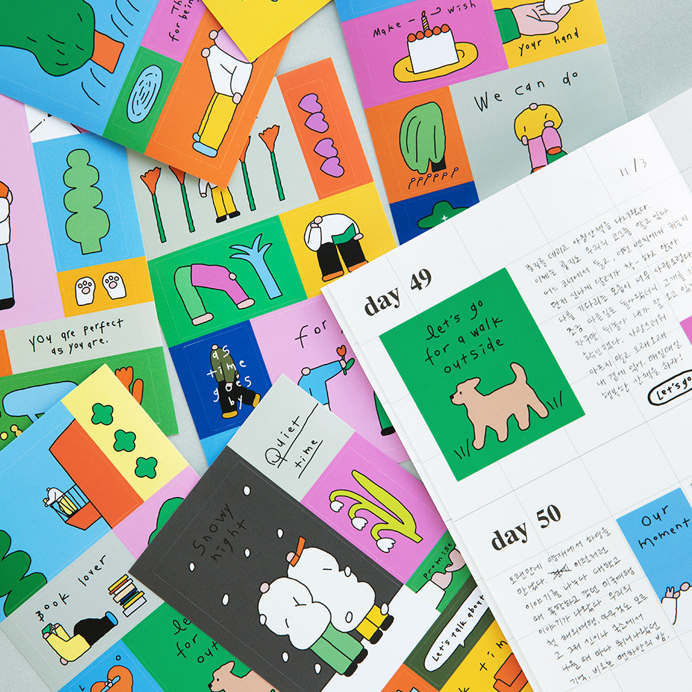 Livework Littlethings Drawing Square Sticker Pack (8 Sheets)