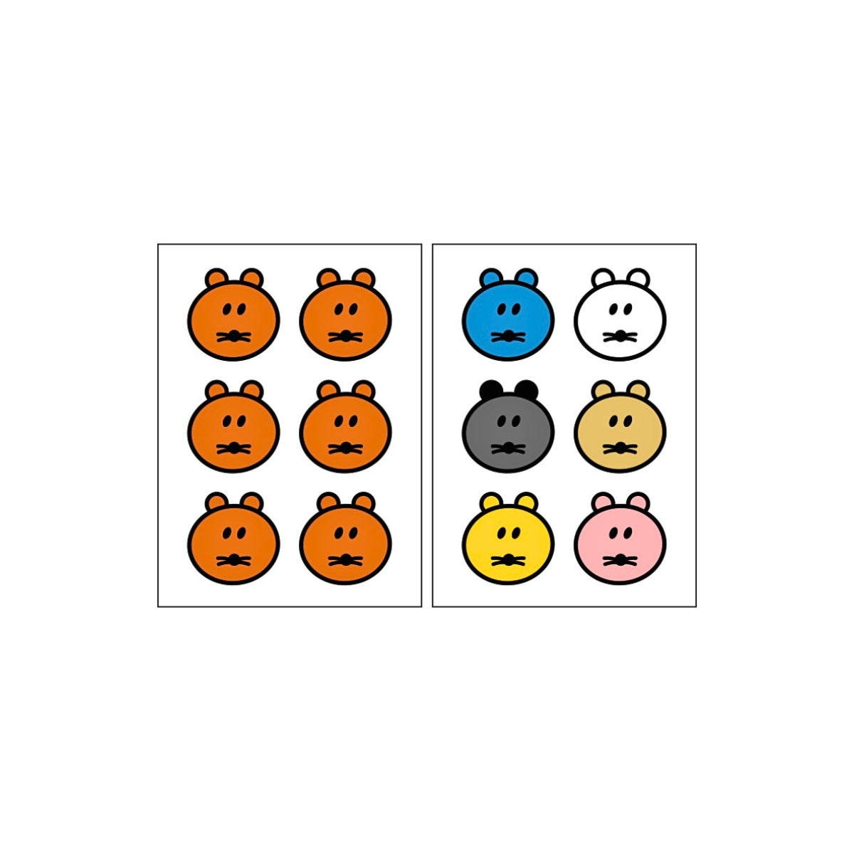 Livework Momossi Point Regular Removable Sticker [2 Sheets]