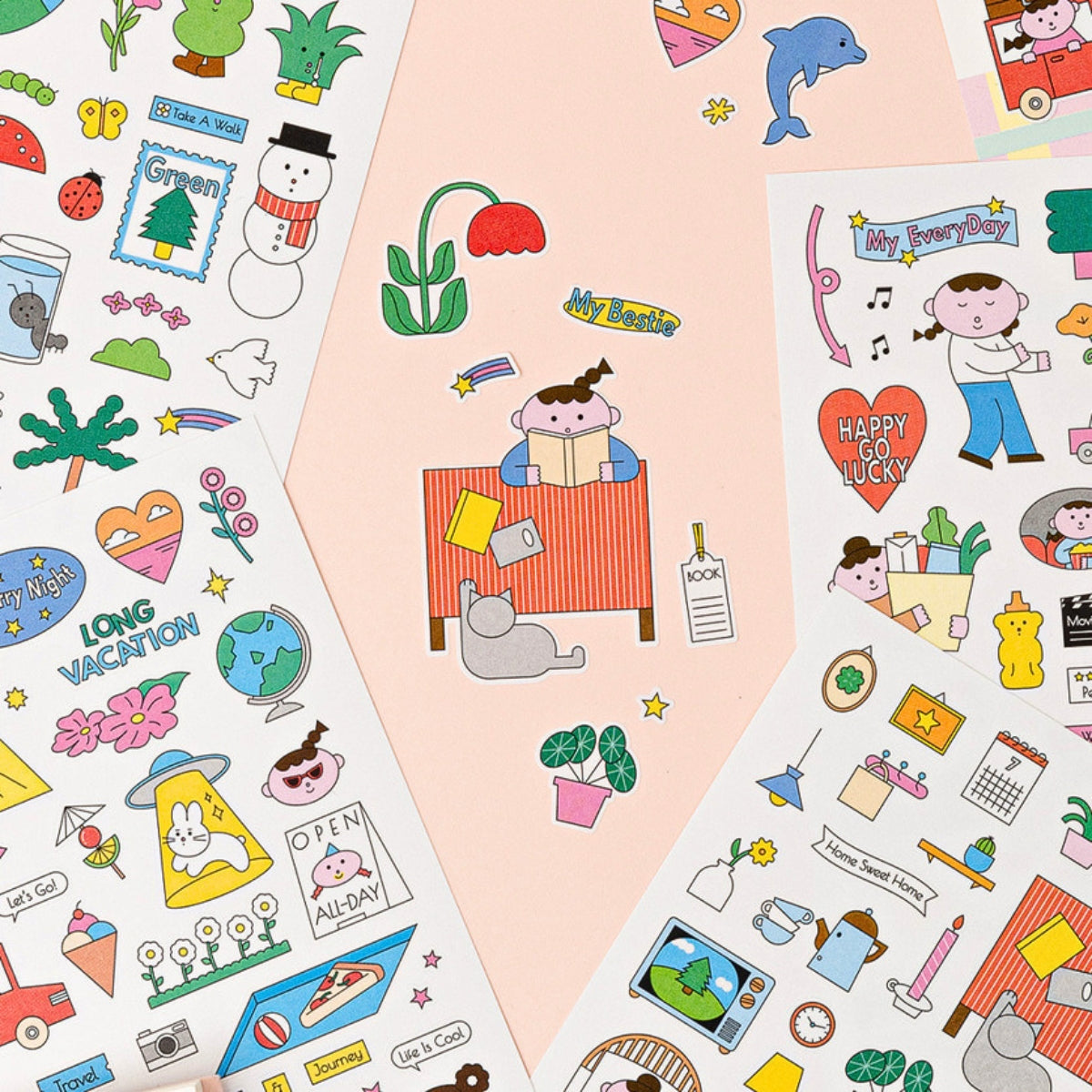 Livework Palette Illustration Sticker Pack