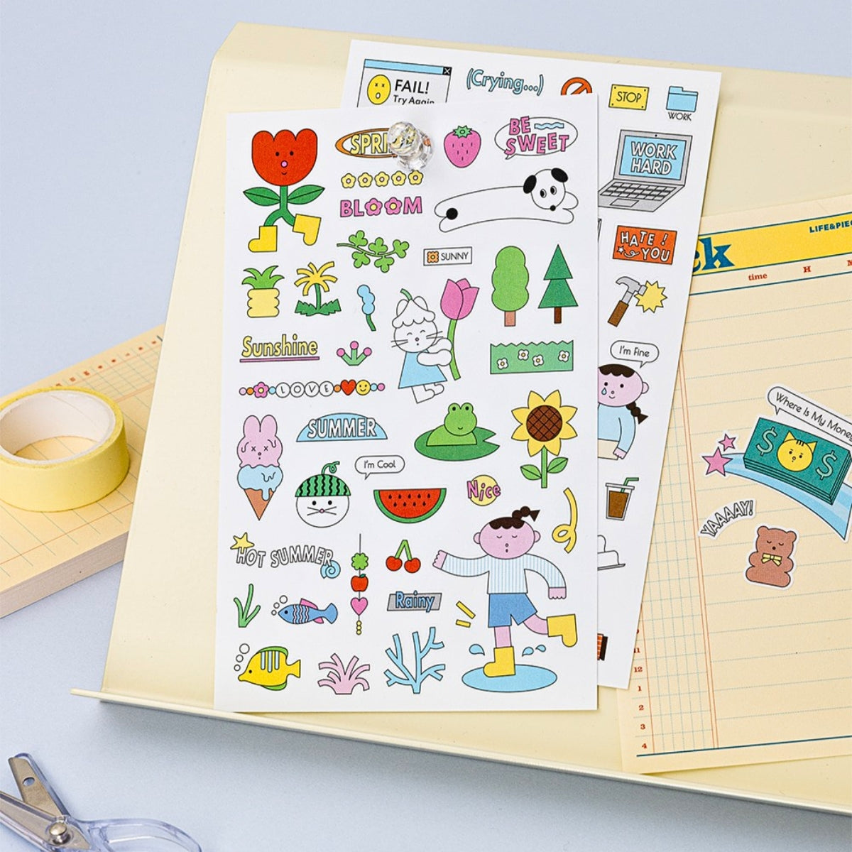 Livework Palette Removable Daily Sticker Pack