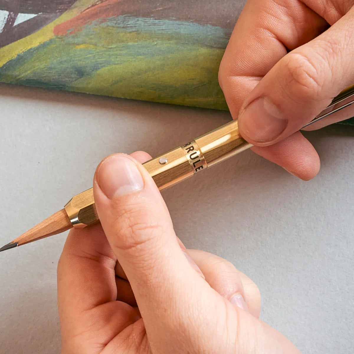 Makers Cabinet Ferrule Brass Pencil Extender