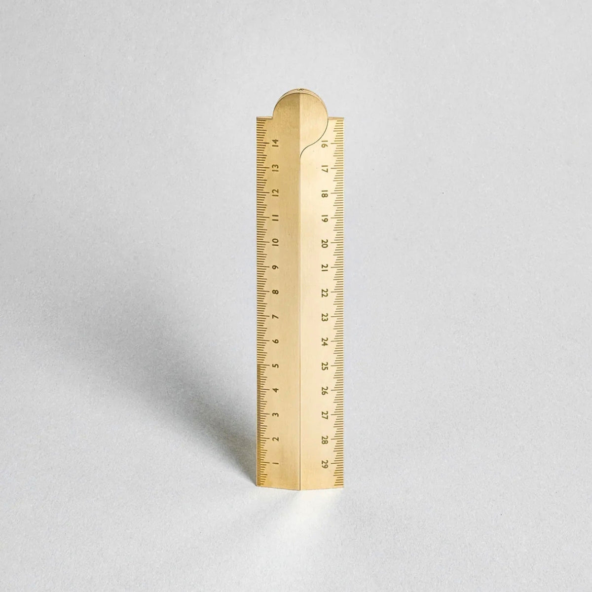 Makers Cabinet Stria Folding Solid Brass Ruler