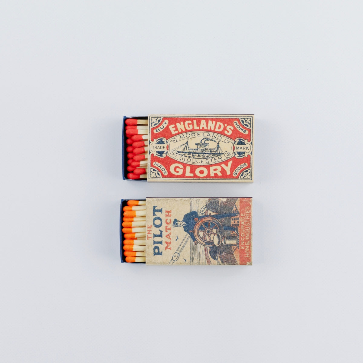 MDF Assorted Retro Matches - Mariner’s Box - Trade Pack of 6 Units