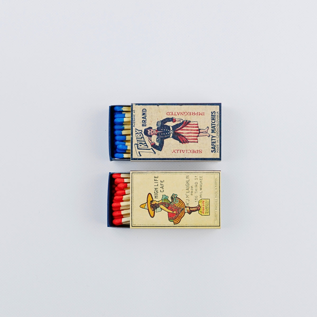 MDF Assorted Retro Matches - Picture Journey  - Trade Pack of 6 Units