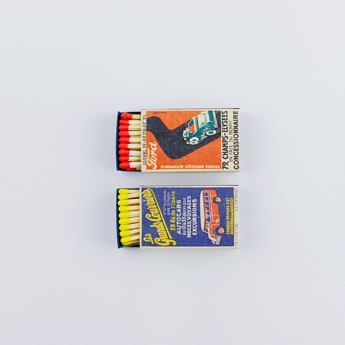 MDF Assorted Retro Matches - Rust & Shine - Trade Pack of 6 Units