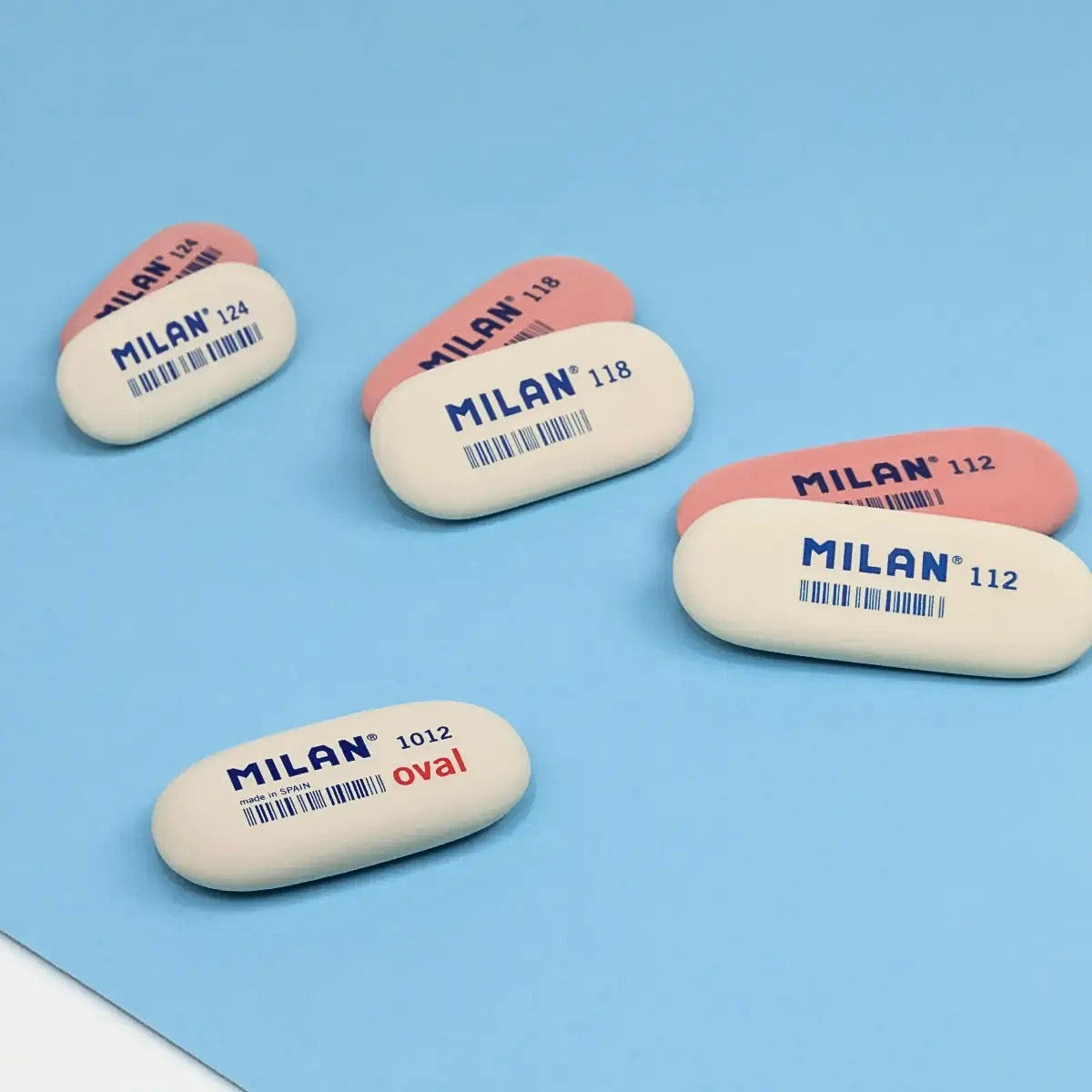 Milan 1012 Oval Erasers Set – (Set of 2)